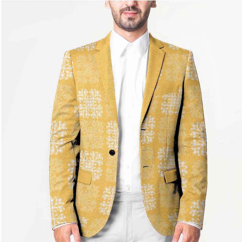 Yellow Palaka Quilt Hawaii Blazer Traditional Hawaii-plaid Pattern LT14 - Polynesian Pride