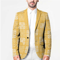 Yellow Palaka Quilt Hawaii Blazer Traditional Hawaii-plaid Pattern LT14 - Polynesian Pride