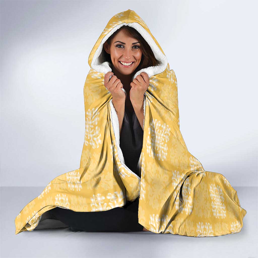 Yellow Palaka Quilt Hawaii Hooded Blanket Traditional Hawaii-plaid Pattern - Polynesian Pride