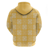 Yellow Palaka Quilt Hawaii Hoodie Traditional Hawaii-plaid Pattern - Polynesian Pride