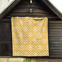 Yellow Palaka Quilt Hawaii Quilt Traditional Hawaii-plaid Pattern - Polynesian Pride