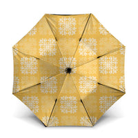 Yellow Palaka Quilt Hawaii Umbrella Traditional Hawaii-plaid Pattern LT14 One Size Folded 11.42 inch Opened Diameter 37.4 inch Yellow - Polynesian Pride