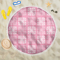 Pink Palaka Quilt Hawaii Beach Blanket Traditional Hawaii-plaid Pattern - Polynesian Pride