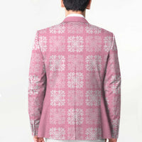 Pink Palaka Quilt Hawaii Blazer Traditional Hawaii-plaid Pattern LT14 - Polynesian Pride