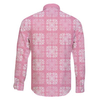 Pink Palaka Quilt Hawaii Family Matching Puletasi and Hawaiian Shirt Traditional Hawaii-plaid Pattern LT14 - Polynesian Pride