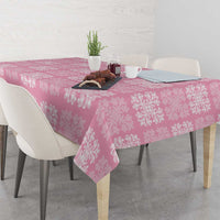 Pink Palaka Quilt Hawaii Tablecloth Traditional Hawaii-plaid Pattern - Polynesian Pride
