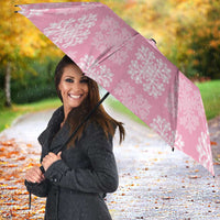 Pink Palaka Quilt Hawaii Umbrella Traditional Hawaii-plaid Pattern LT14 - Polynesian Pride