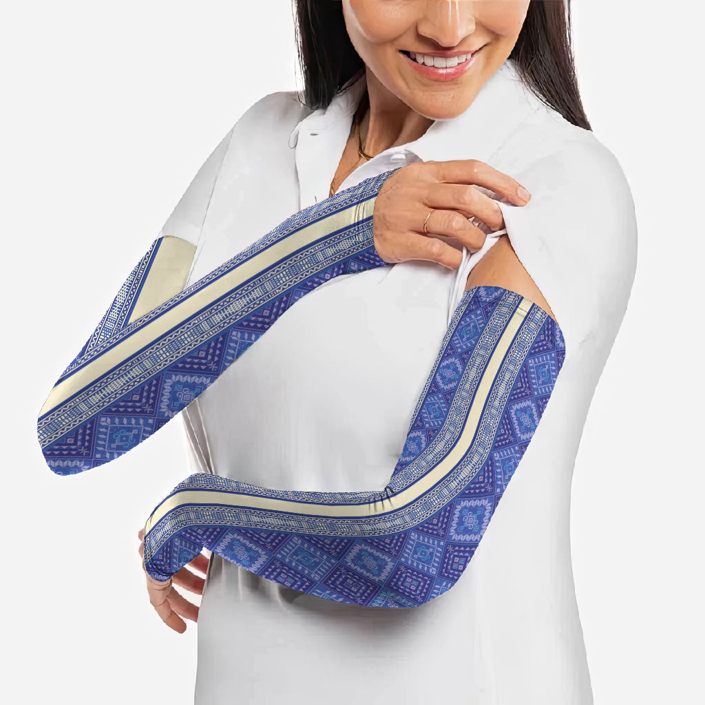Mabuhay Philippines Festival Arm Sleeves Yakan Modern Filipiniana Inspired LT14 - Polynesian Pride