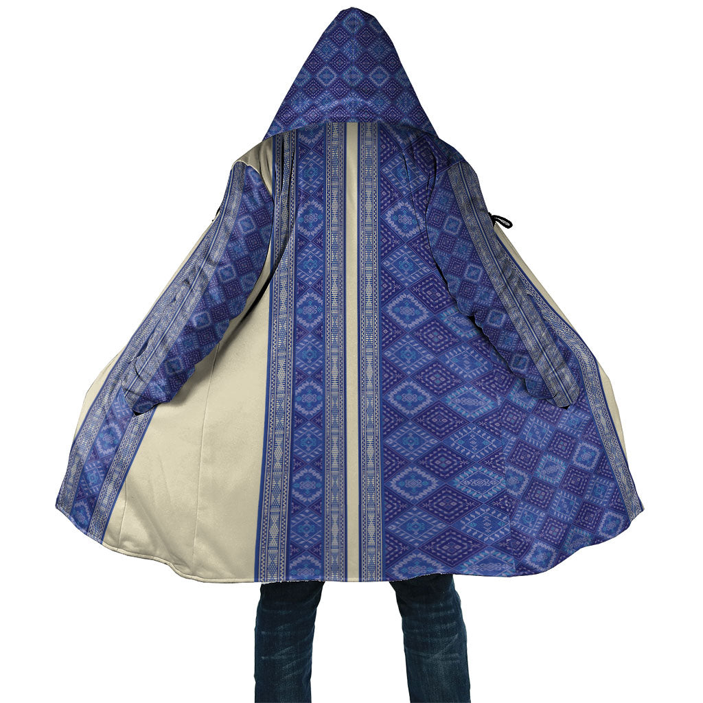 Mabuhay Philippines Festival Cloak Yakan Modern Filipiniana Inspired LT14 Unisex Blue - Polynesian Pride
