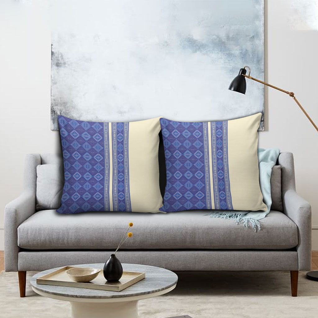 Mabuhay Philippines Festival Pillow Cover Yakan Modern Filipiniana Inspired LT14 - Polynesian Pride