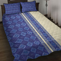 Mabuhay Philippines Festival Quilt Bed Set Yakan Modern Filipiniana Inspired LT14 Blue - Polynesian Pride