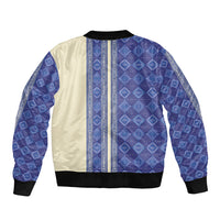 Mabuhay Philippines Festival Sleeve Zip Bomber Jacket Yakan Modern Filipiniana Inspired LT14 - Polynesian Pride