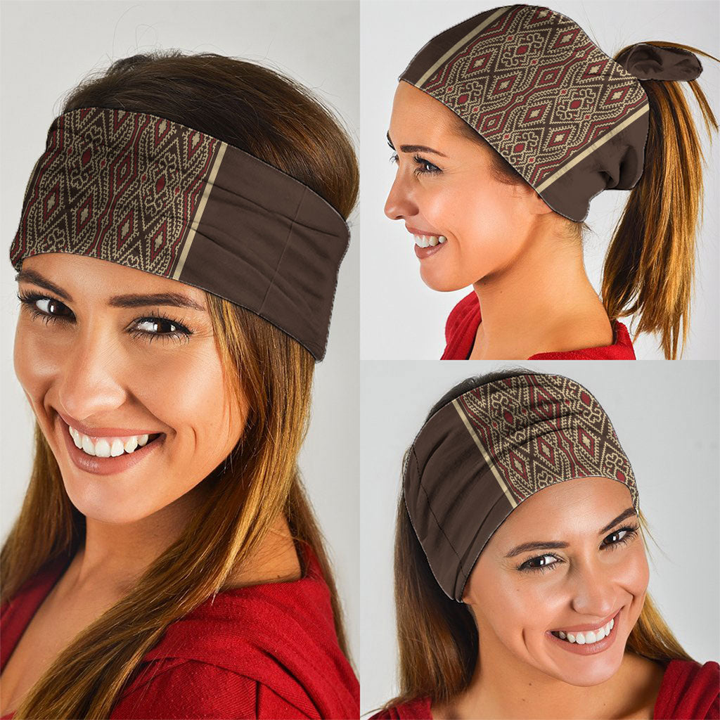 Mabuhay Philippines Festival Neck Gaiter Tnalak Modern Filipiniana Inspired LT14 - Polynesian Pride