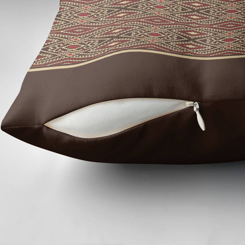 Mabuhay Philippines Festival Pillow Cover Tnalak Modern Filipiniana Inspired LT14 - Polynesian Pride