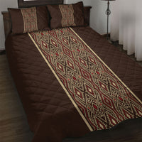 Mabuhay Philippines Festival Quilt Bed Set Tnalak Modern Filipiniana Inspired LT14 Brown - Polynesian Pride