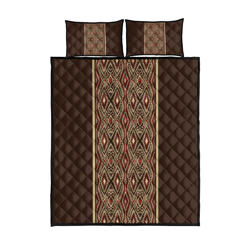 Mabuhay Philippines Festival Quilt Bed Set Tnalak Modern Filipiniana Inspired LT14 - Polynesian Pride