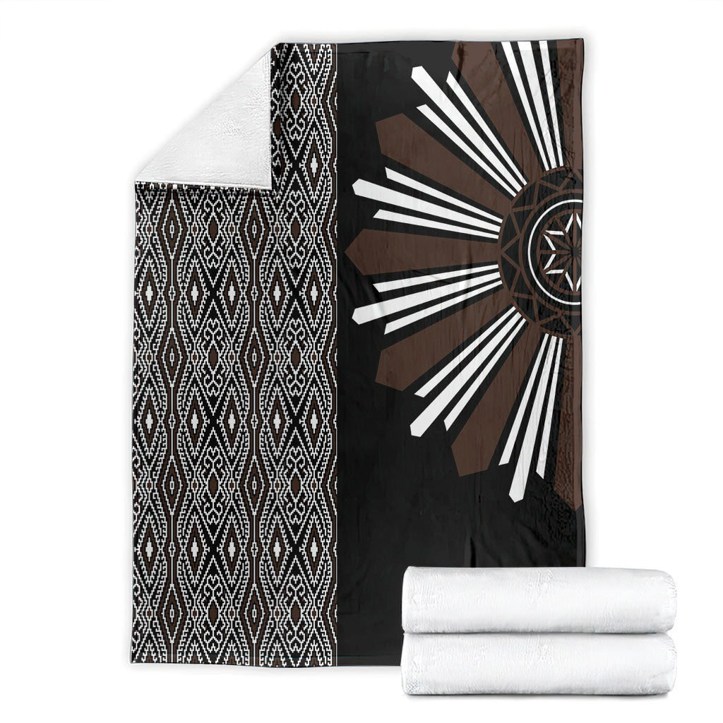 Mabuhay Philippines Festival Blanket Araw Tnalak Modern Filipiniana Inspired LT14 - Polynesian Pride