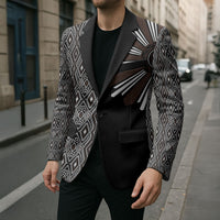 Mabuhay Philippines Festival Blazer Araw Tnalak Modern Filipiniana Inspired LT14 - Polynesian Pride