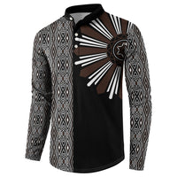 Mabuhay Philippines Festival Button Sweatshirt Araw Tnalak Modern Filipiniana Inspired LT14 - Polynesian Pride