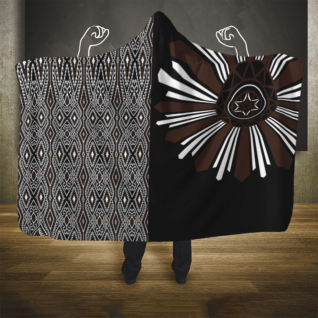 Mabuhay Philippines Festival Hooded Blanket Araw Tnalak Modern Filipiniana Inspired LT14 - Polynesian Pride