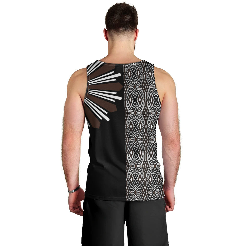 Mabuhay Philippines Festival Men Tank Top Araw Tnalak Modern Filipiniana Inspired LT14 - Polynesian Pride