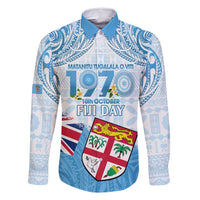 Fiji Day 1970 Family Matching Long Sleeve Bodycon Dress and Hawaiian Shirt Proud To Be A Fijian Tapa Pattern