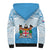 Fiji Day 1970 Sherpa Hoodie Proud To Be A Fijian Tapa Pattern