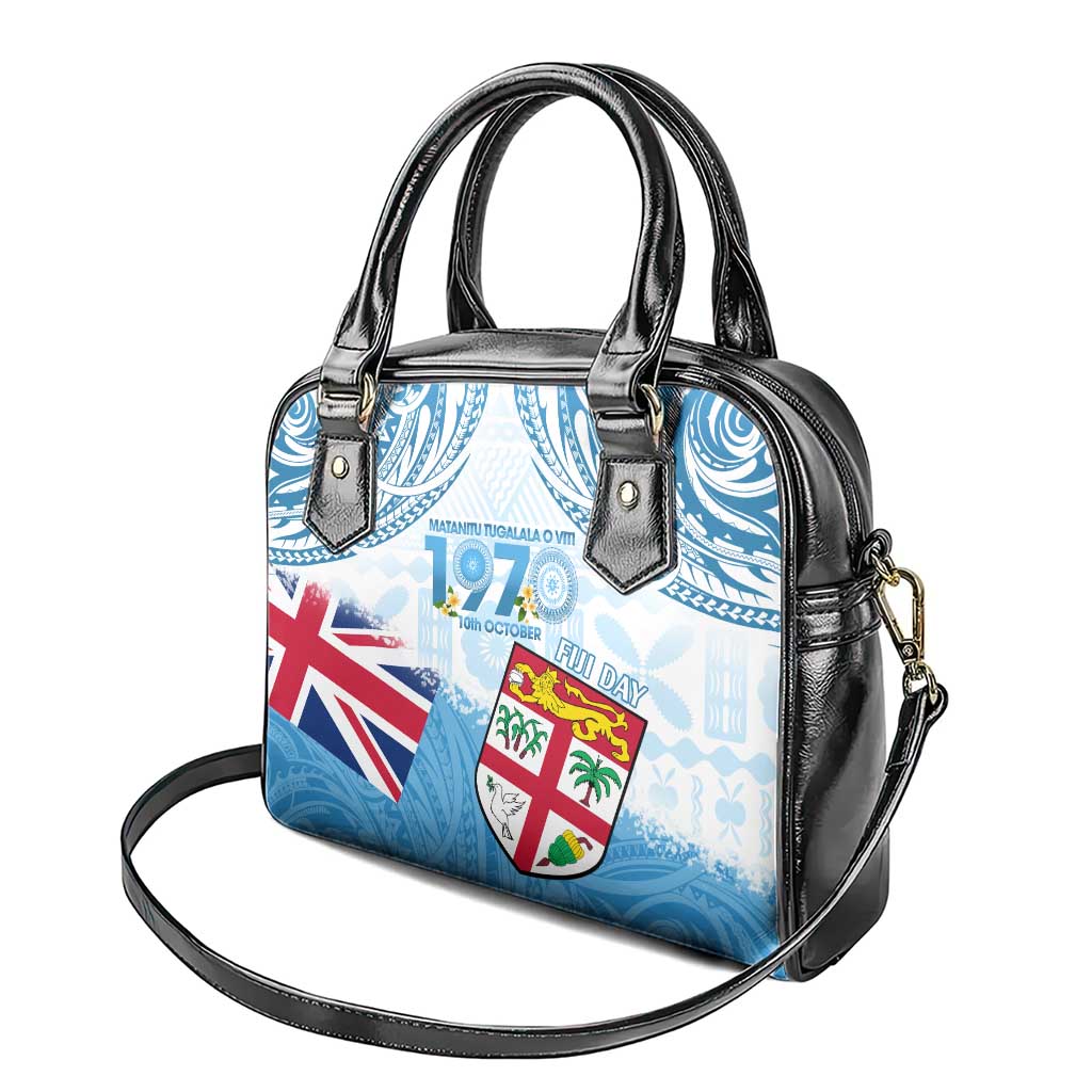 Fiji Day 1970 Shoulder Handbag Proud To Be A Fijian Tapa Pattern
