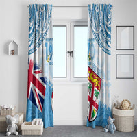 Fiji Day 1970 Window Curtain Proud To Be A Fijian Tapa Pattern