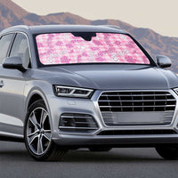 Alaka Aloha Hawaii Auto Sun Shade Plumeria Lei With Palaka Motif - Polynesian Pride