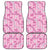 Alaka Aloha Hawaii Car Mats Plumeria Lei With Palaka Motif - Polynesian Pride