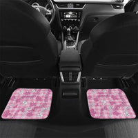 Alaka Aloha Hawaii Car Mats Plumeria Lei With Palaka Motif - Polynesian Pride