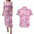 Alaka Aloha Hawaii Couples Matching Puletasi and Hawaiian Shirt Plumeria Lei With Palaka Motif - Polynesian Pride