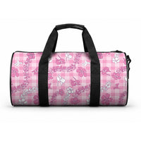 Alaka Aloha Hawaii Duffle Bag Plumeria Lei With Palaka Motif