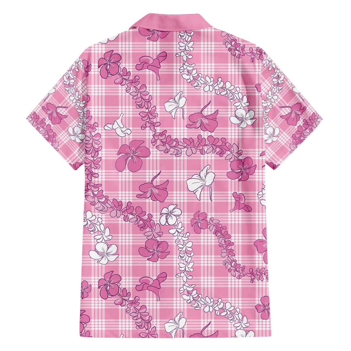 Alaka Aloha Hawaii Family Matching Off The Shoulder Long Sleeve Dress and Hawaiian Shirt Plumeria Lei With Palaka Motif - Polynesian Pride