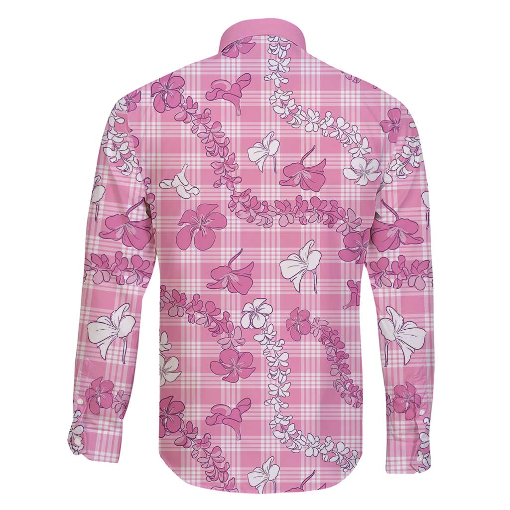 Alaka Aloha Hawaii Family Matching Short Sleeve Bodycon Dress and Hawaiian Shirt Plumeria Lei With Palaka Motif - Polynesian Pride