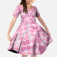 Alaka Aloha Hawaii Family Matching Summer Maxi Dress and Hawaiian Shirt Plumeria Lei With Palaka Motif - Polynesian Pride