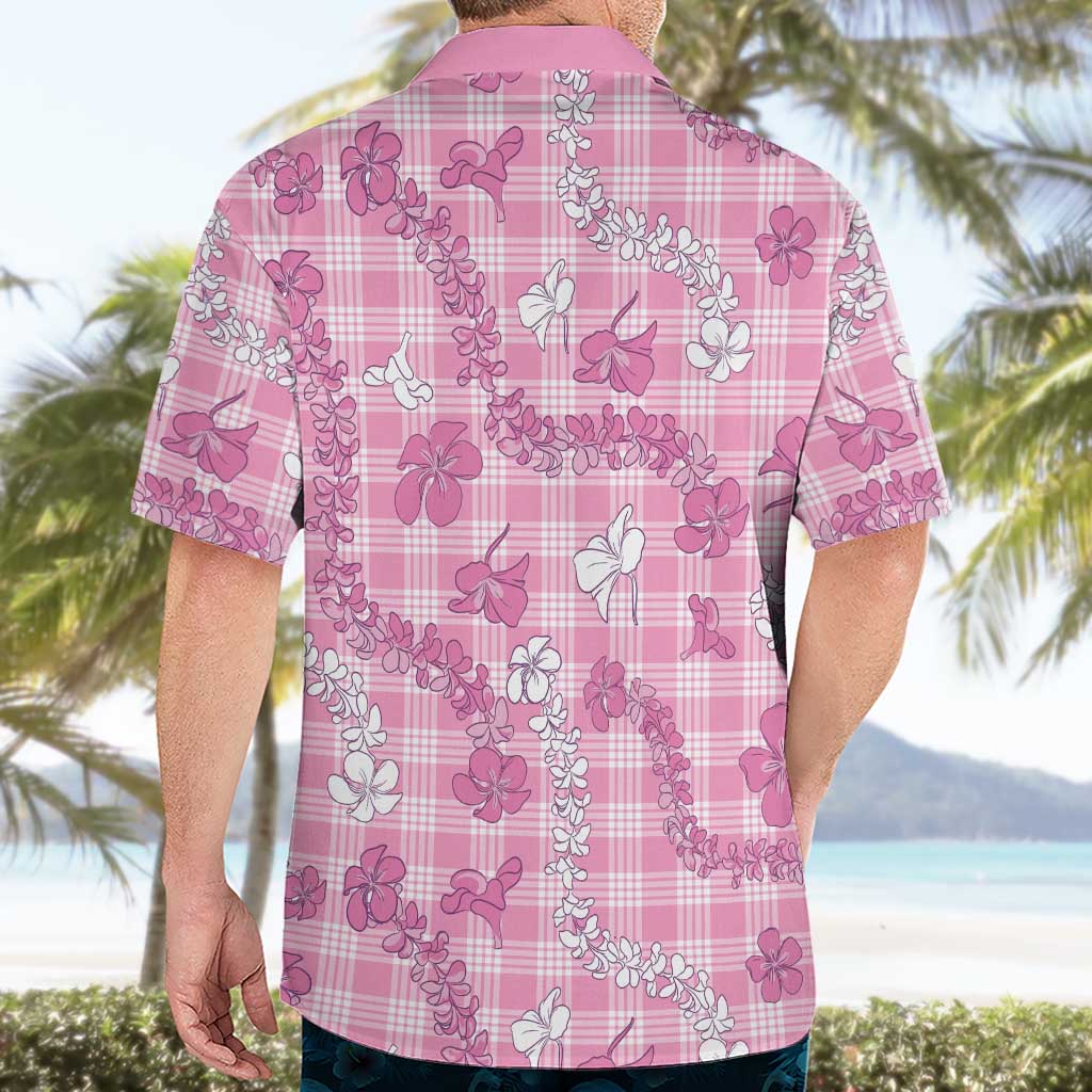 Alaka Aloha Hawaii Hawaiian Shirt Plumeria Lei With Palaka Motif - Polynesian Pride