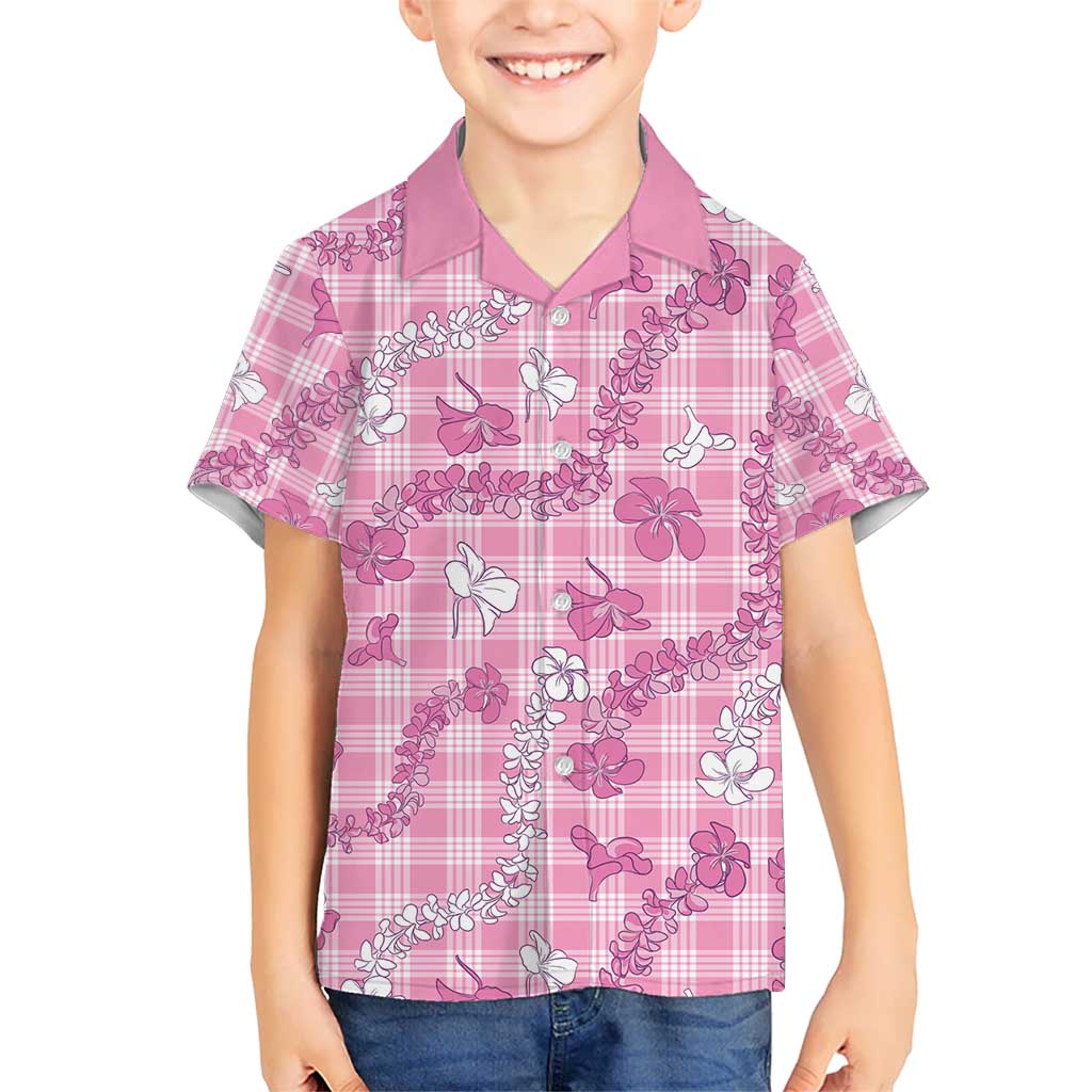 Alaka Aloha Hawaii Hawaiian Shirt Plumeria Lei With Palaka Motif - Polynesian Pride