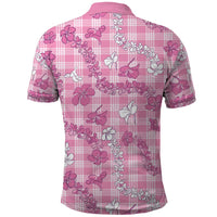 Alaka Aloha Hawaii Polo Shirt Plumeria Lei With Palaka Motif - Polynesian Pride