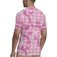 Alaka Aloha Hawaii Rugby Jersey Plumeria Lei With Palaka Motif - Polynesian Pride