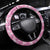 Alaka Aloha Hawaii Steering Wheel Cover Plumeria Lei With Palaka Motif - Polynesian Pride