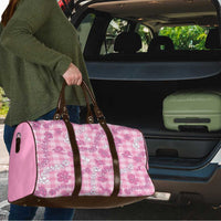 Alaka Aloha Hawaii Travel Bag Plumeria Lei With Palaka Motif - Polynesian Pride