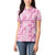 Alaka Aloha Hawaii Women Polo Shirt Plumeria Lei With Palaka Motif - Polynesian Pride