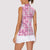 Alaka Aloha Hawaii Women Sleeveless Polo Shirt Plumeria Lei With Palaka Motif - Polynesian Pride
