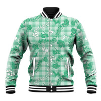 Omaomao Aloha Hawaii Baseball Jacket Plumeria Lei With Palaka Motif - Polynesian Pride