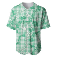 Omaomao Aloha Hawaii Baseball Jersey Plumeria Lei With Palaka Motif - Polynesian Pride