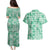 Omaomao Aloha Hawaii Couples Matching Puletasi and Hawaiian Shirt Plumeria Lei With Palaka Motif - Polynesian Pride