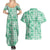 Omaomao Aloha Hawaii Couples Matching Summer Maxi Dress and Hawaiian Shirt Plumeria Lei With Palaka Motif - Polynesian Pride