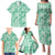 Omaomao Aloha Hawaii Family Matching Puletasi and Hawaiian Shirt Plumeria Lei With Palaka Motif - Polynesian Pride